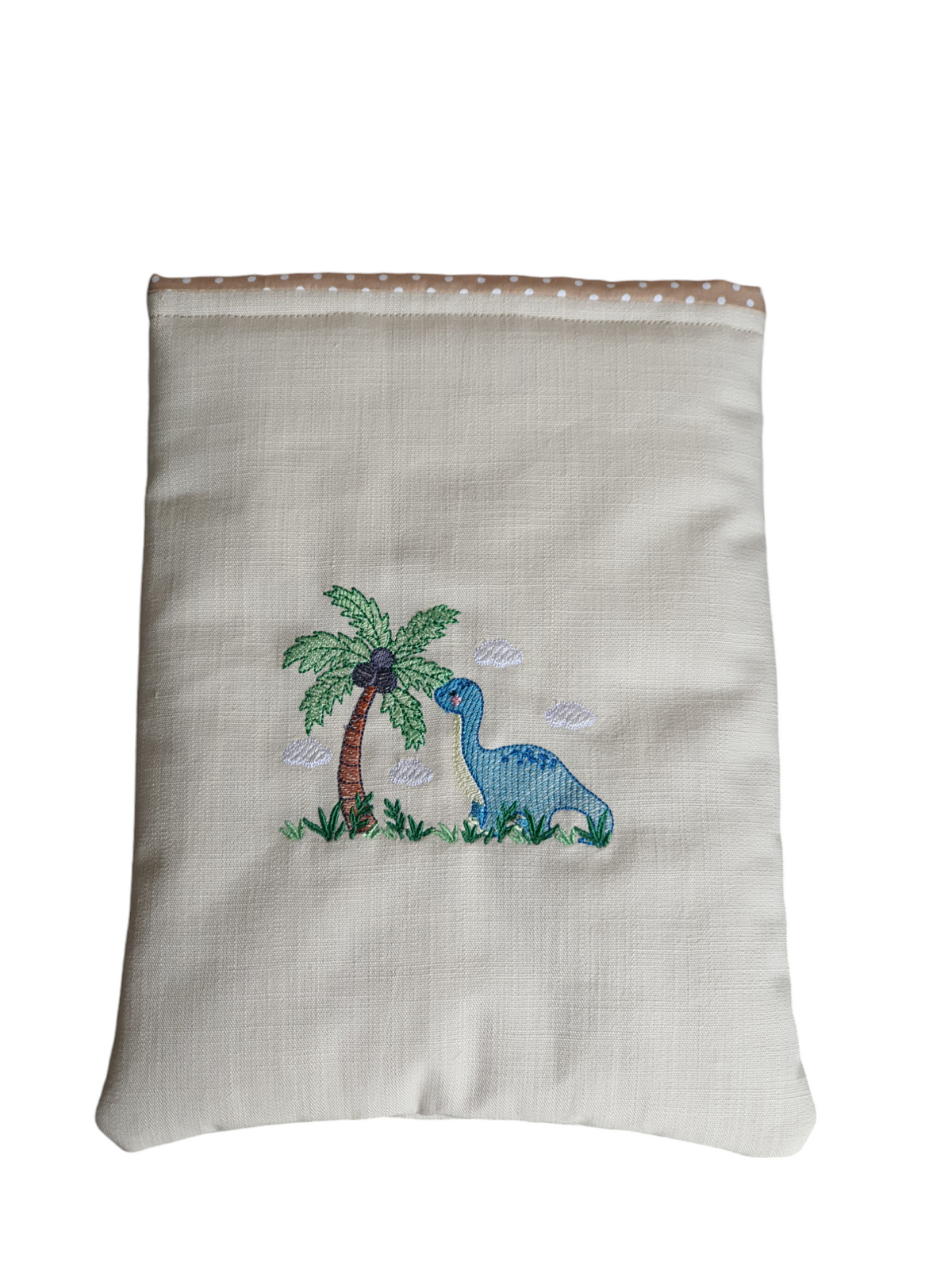 A young reader may be inclined to read more at the prospect of taking their book in and out of this cute Dinosaur patterned padded Book Pouch.