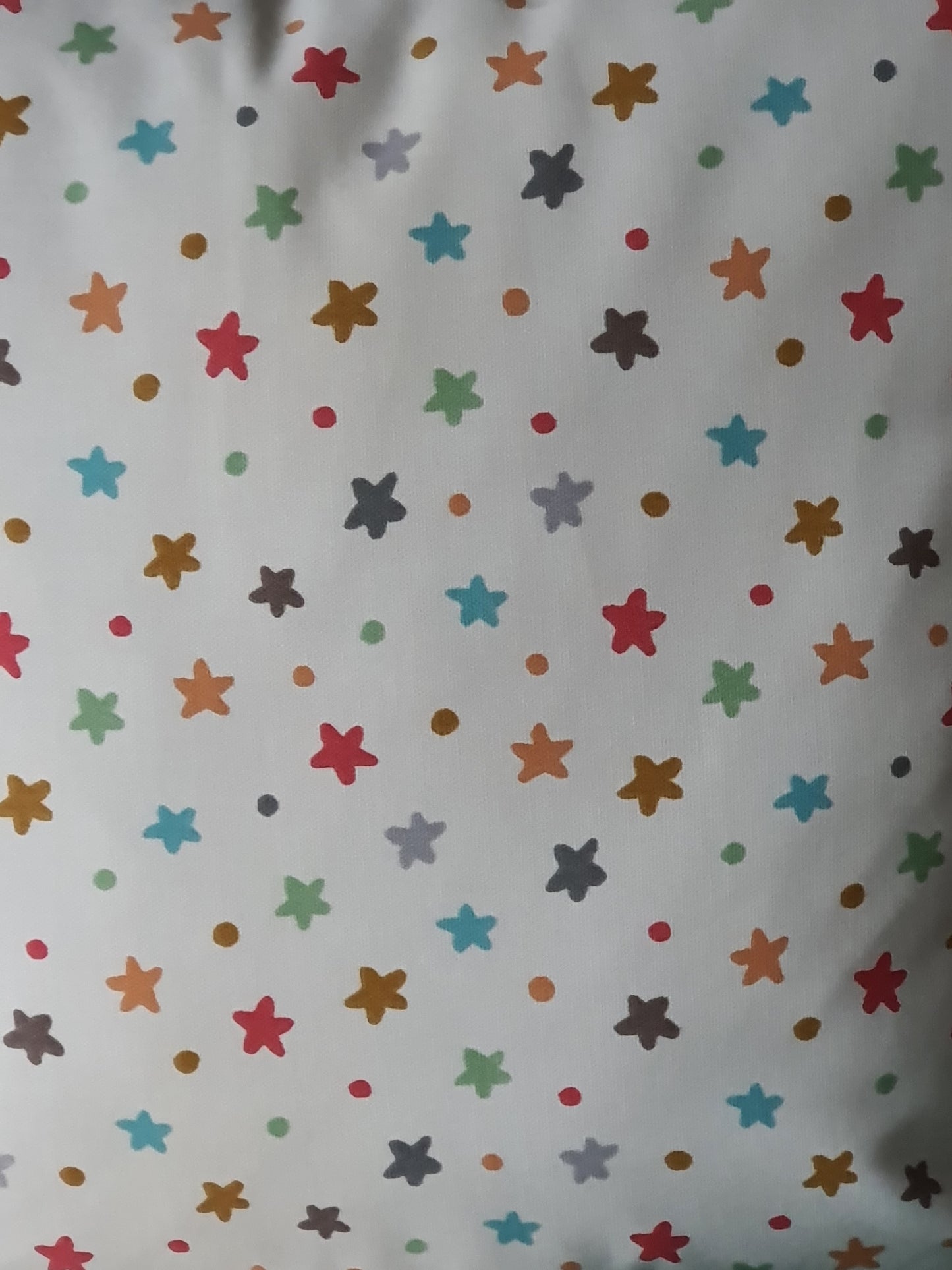 Pastels Stars Fabric Handmade Zipped Cushion Cover - Shabby Chic - 45cms Cushion Cover