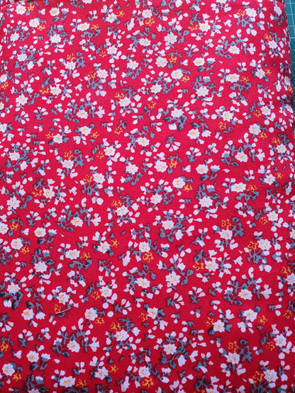 Handmade Padded Ditsy Daisy Book Pouch, Book Lovers Gift, Book Sleeve, Book Cover, Book Accessory, Book Bag, Book Protector
