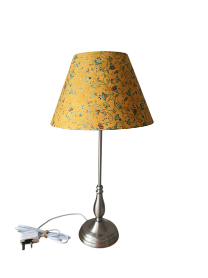 Handmade 30cm Conical Lampshade, Coolie Lampshade - Ancient Beauty Fabric