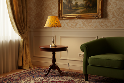 This photo has been generation to provide an indication of how would look in a room setting.  The listing is only for the shade.