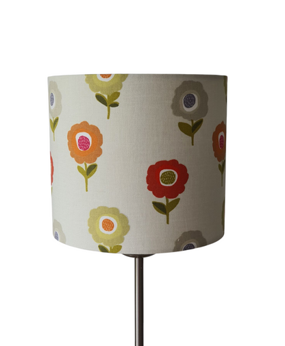 Handmade 20cm Drum Lampshade - Fryetts Elsa Tutti Frutti Fabric