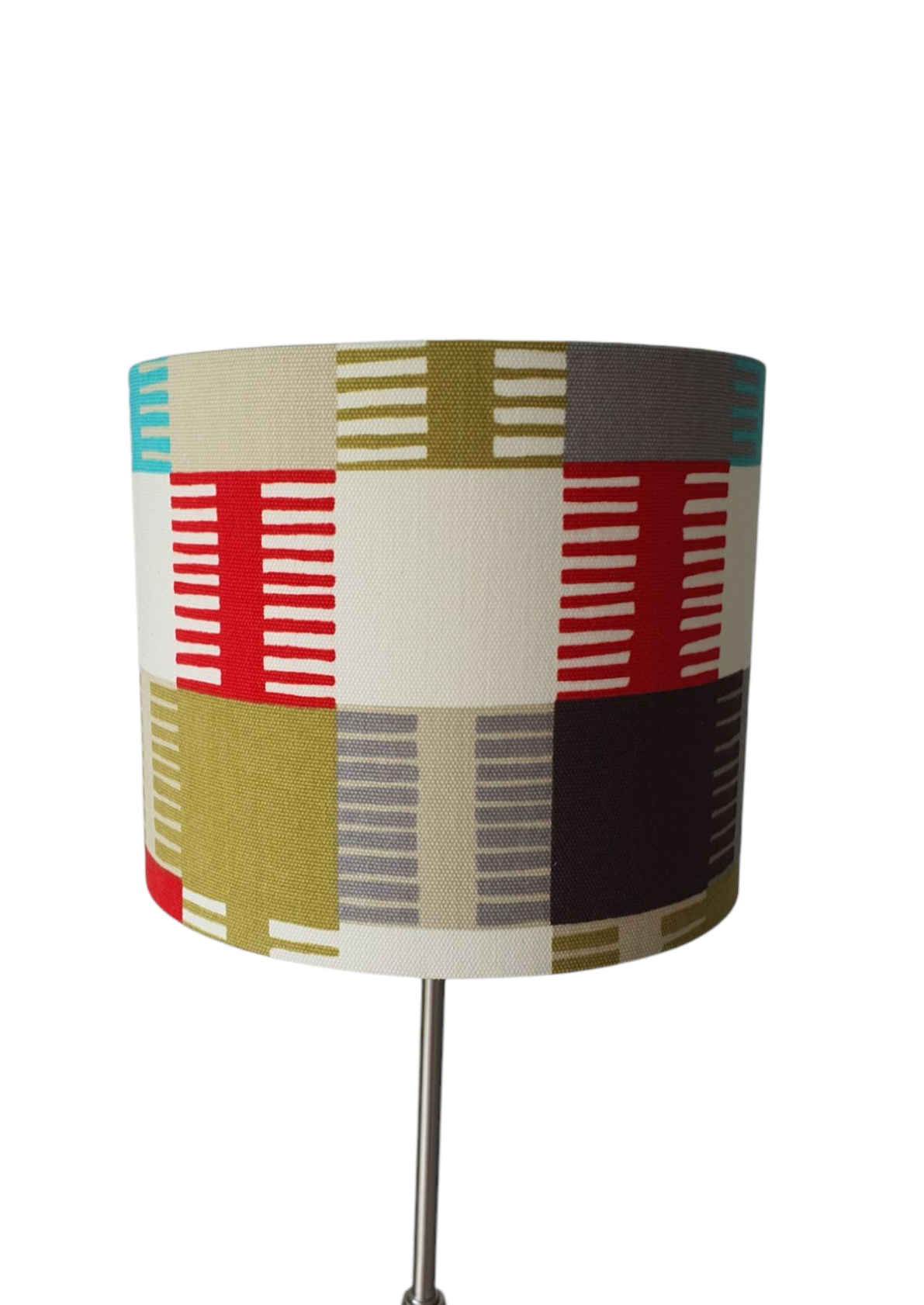 Handmade 25cm Drum Multicolour Lampshade/Ceiling Shade - Scion Navajo Fabric