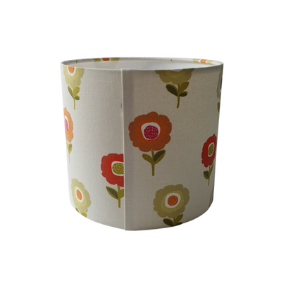 Handmade 20cm Drum Lampshade - Fryetts Elsa Tutti Frutti Fabric