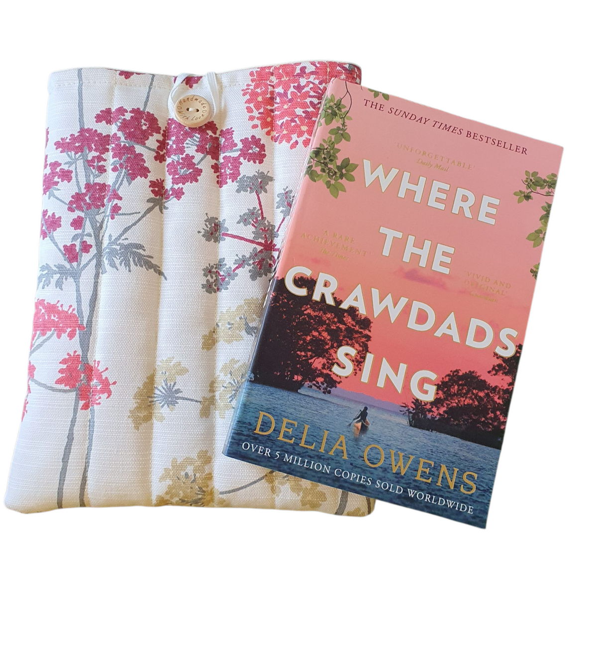 The padded Book Pouch is ideal for a bookworm as a Book Lovers Gift.  This is the ideal book accessory.  Please note the book is not included and is for illustrative purposes only.