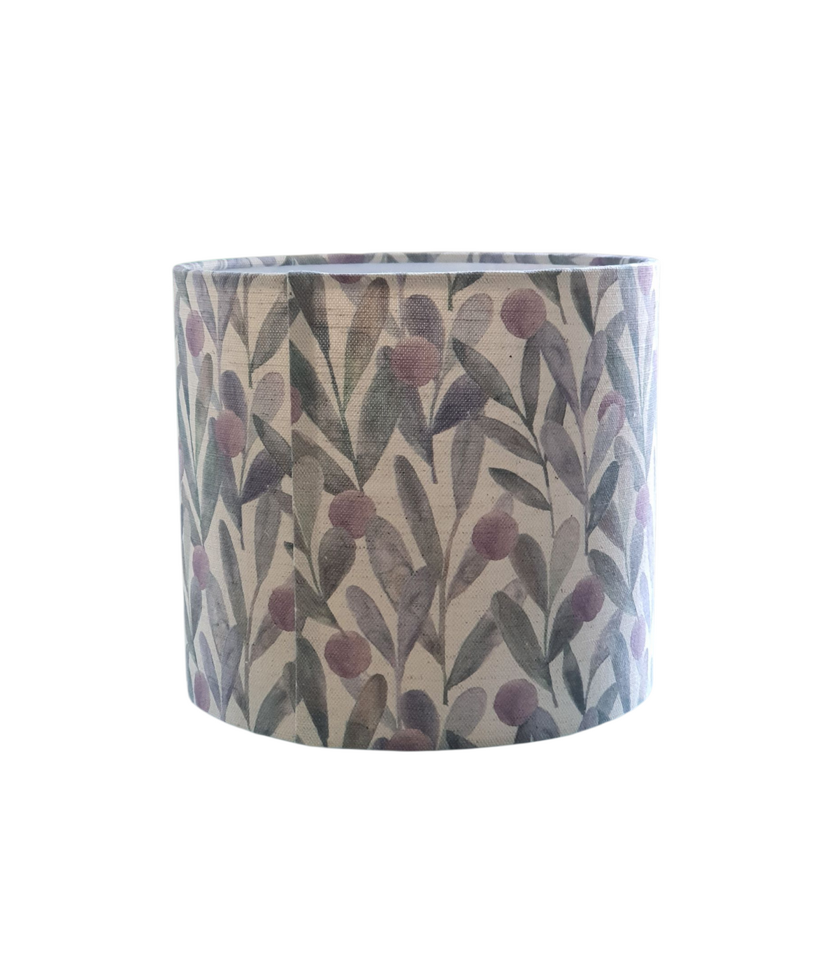The back of the 20cm drum lampshade which shows the join.  Please note the pattern may not always match at the seam due to pattern placement and pattern repeat.