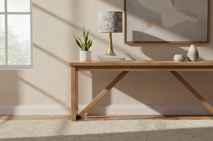 This photo has been generated to give an example of how the shade would look on a lamp base.