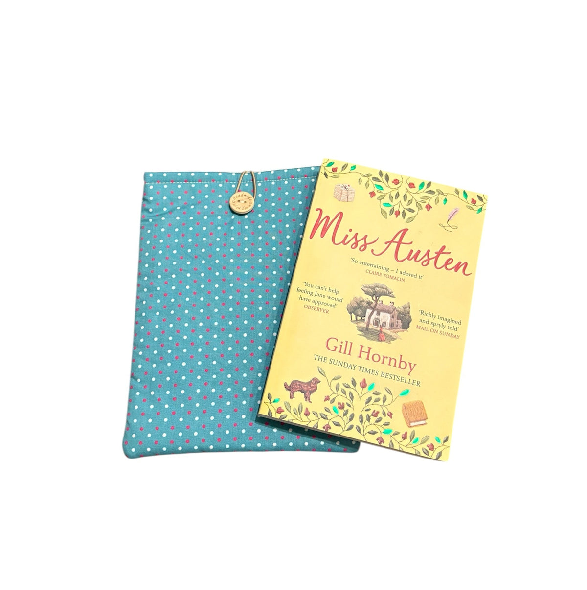 The Book Pouch is suitable for a small to standard size paperback but note the book in the photograph is not included and is for illustrative purposes only.