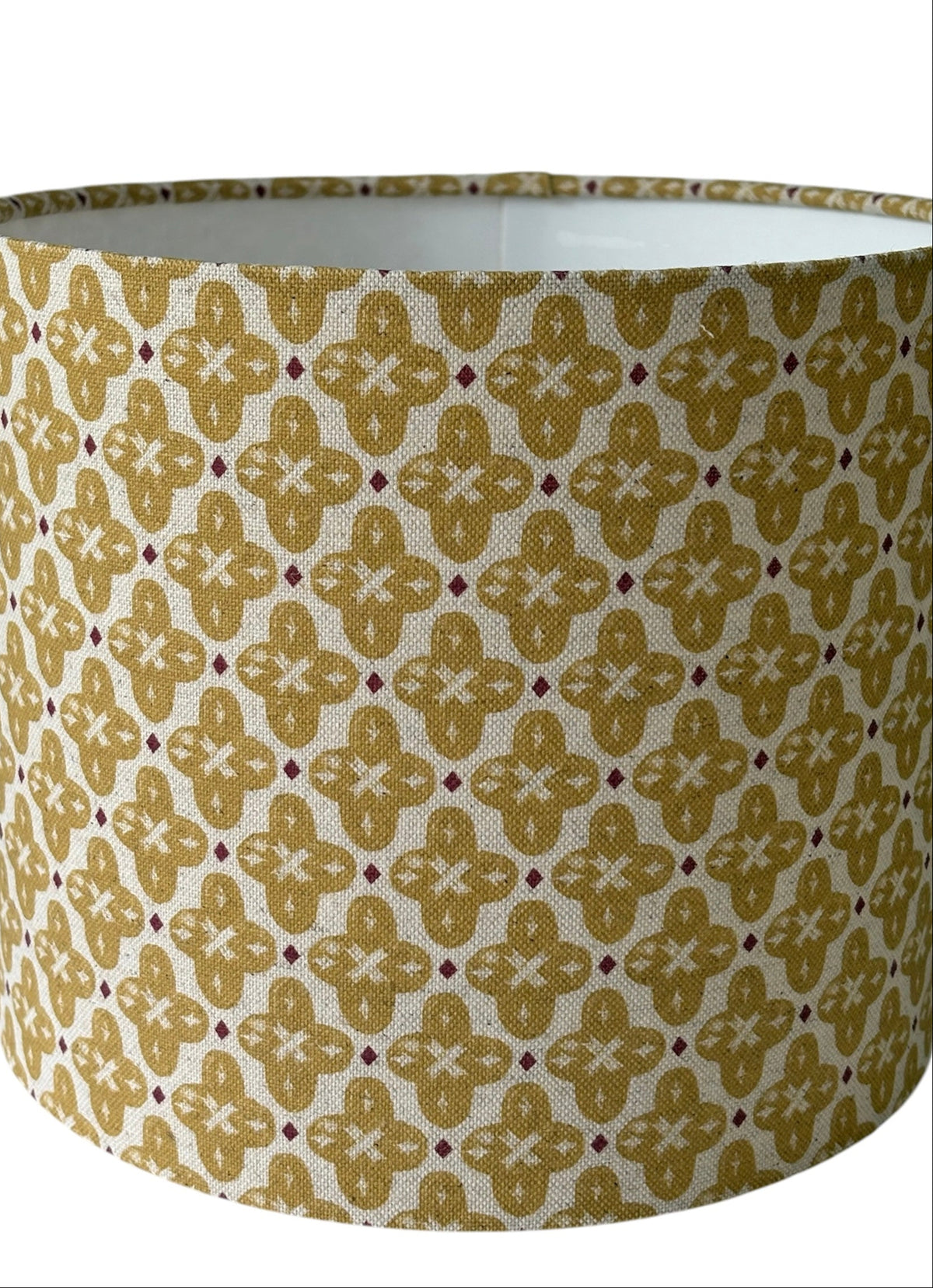 A close up of the lampshade.  It is recommended a low energy or LED bulb, equivalent to a maximum of 60 watts, is used.  
