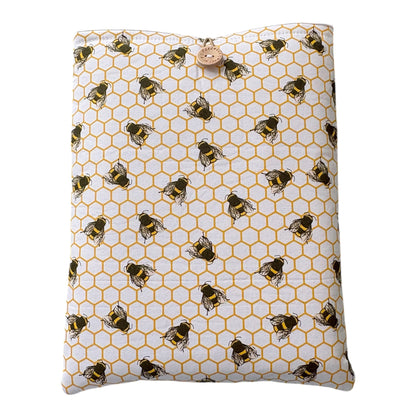 
Honeycomb Bees Padded Book Pouch