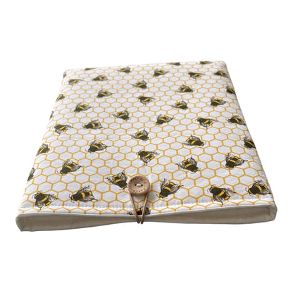 
Honeycomb Bees Padded Book Pouch
