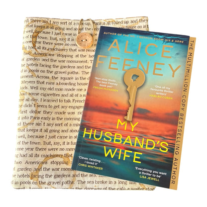 The handmade Book Pouch is approximately 23cms x 18cms (9 inches x 7 inches) and would also offer protection for a Kindle, e-Reader but check the measurement of the device prior to placing an order.  Please note the book in the photo is not included and is for illustrative purposes only.