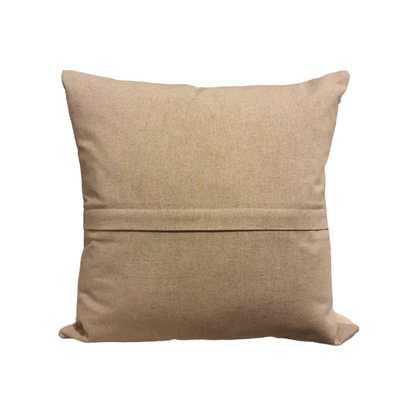 Plain fabric on reverse of zipped cushion cover