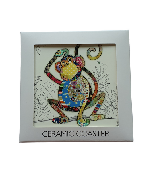 Bug Art Monty Monkey Ceramic Coaster