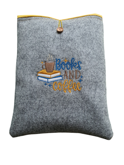 Handmade Padded Book Pouch, Book Lovers Gift, Book Sleeve, Book Cover, Kindle Tablet E-Reader, Book Bag