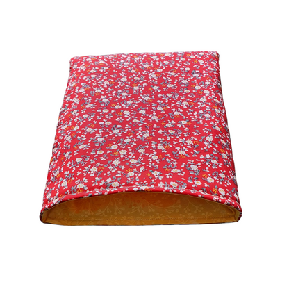 Handmade Padded Ditsy Daisy Book Pouch, Book Lovers Gift, Book Sleeve, Book Cover, Book Accessory, Book Bag, Book Protector
