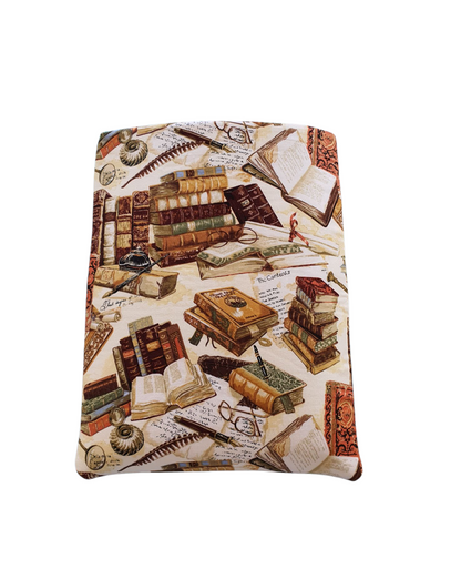 Handmade Padded Book Cover, Book Lovers Gift, Book Pouch, Book Sleeve, Library Books Fabric, Book Accessory, Book Bag, Book Protector